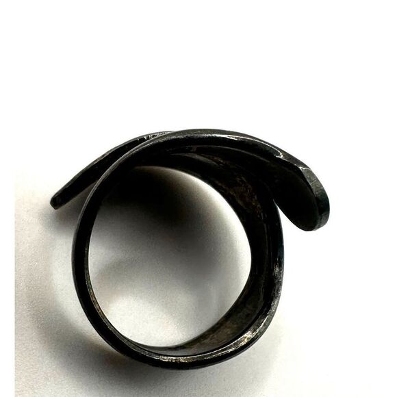 Oneida William Rogers Silver tone  adjustable spoon ring - Picture 6 of 10